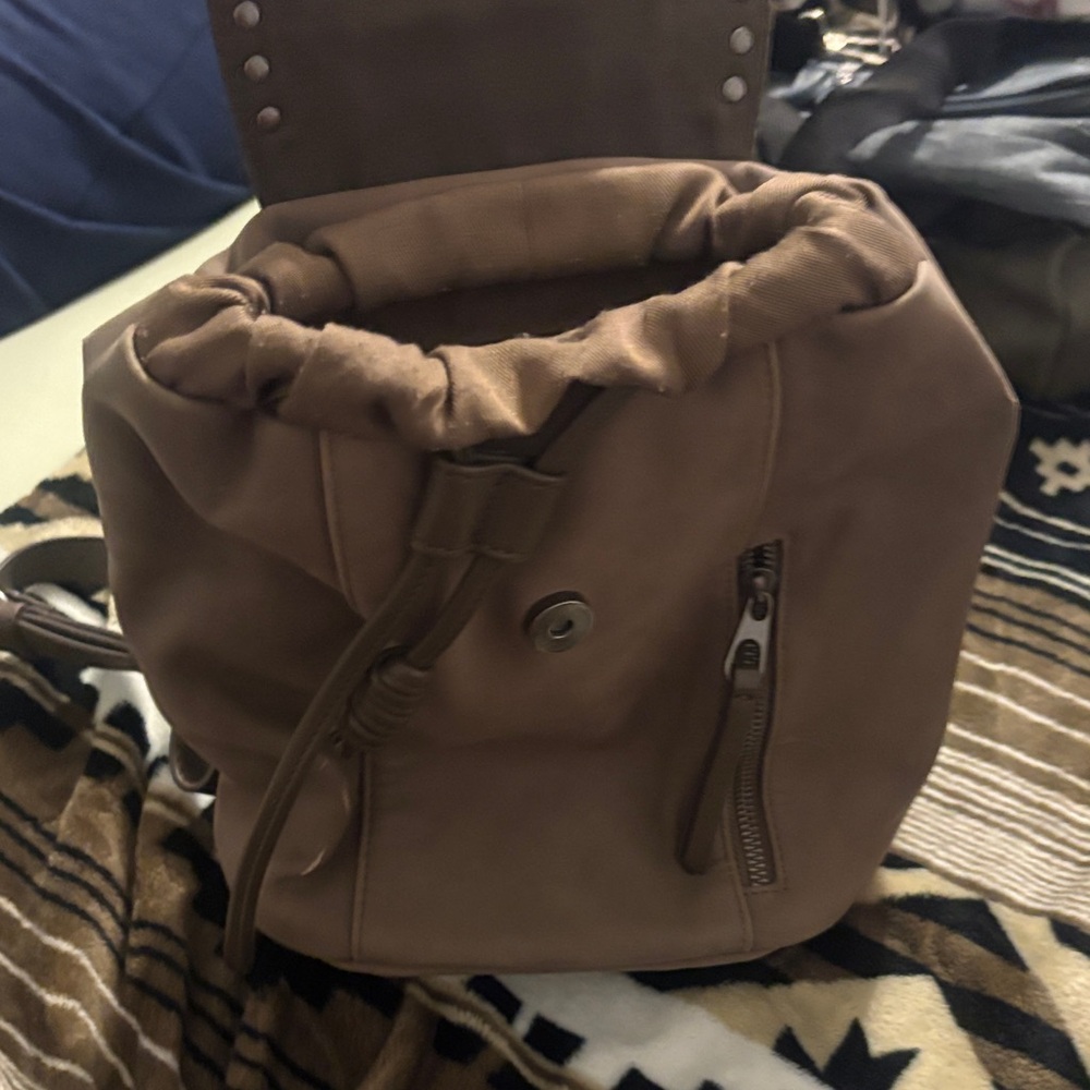 Universal Threads Studded Brown Backpack - Picture 2 of 3